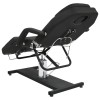 Fekete masszázsasztal 180 x 62 x (87-112) cm