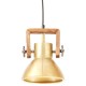 Kerek sárgaréz ipari függőlámpa 25 w 19 cm e27