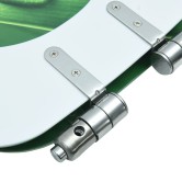 Zöld vízcseppmintás mdf wc-ülőke lassan csukódó fedéllel Zöld vízcseppmintás mdf wc-ülőke lassan csukódó fedéllel