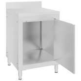 Rozsdamentes acél kereskedelmi munkapult szekrénnyel 60x60x96 cm Rozsdamentes acél kereskedelmi munkapult szekrénnyel 60x60x96 cm