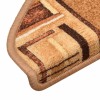 15 db bézs öntapadó lépcsőszőnyeg 65 x 21 x 4 cm