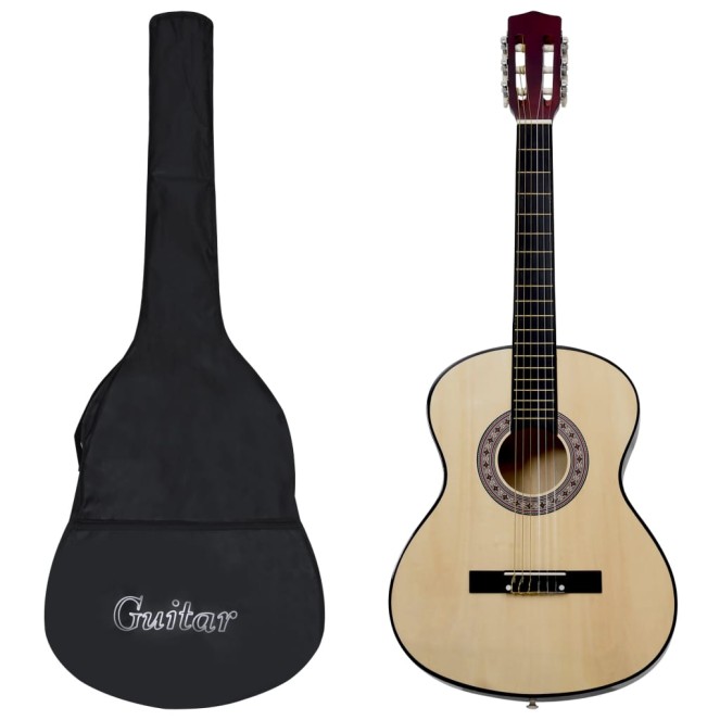 4/4-es klasszikus gitár kezdőknek tokkal 39" 4/4-es klasszikus gitár kezdőknek tokkal 39"