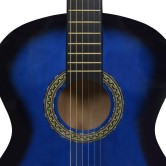Kék 4/4-es klasszikus gitár kezdőknek tokkal 39" Kék 4/4-es klasszikus gitár kezdőknek tokkal 39"