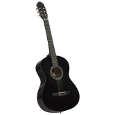 Fekete 4/4-es klasszikus gitár kezdőknek tokkal 39" Fekete 4/4-es klasszikus gitár kezdőknek tokkal 39"