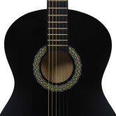 Fekete 4/4-es klasszikus gitár kezdőknek tokkal 39" Fekete 4/4-es klasszikus gitár kezdőknek tokkal 39"