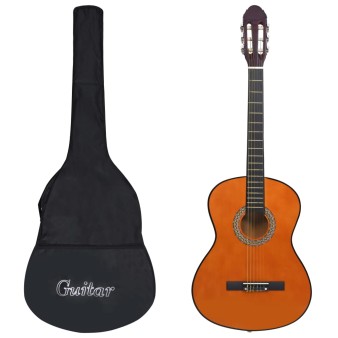 4/4-es klasszikus gitár kezdőknek tokkal 39"