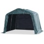 Sötétzöld elmozdítható pvc állattartó sátor 550 g/m² 3,3x3,2 m