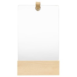 Tömör fenyőfa fali tükör 23 x 39,5 cm
