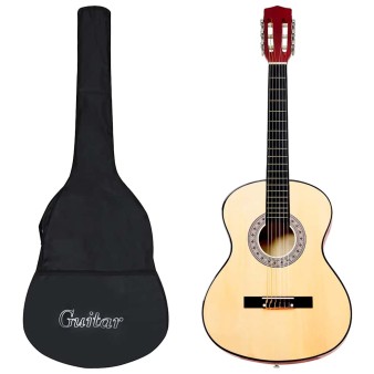 3/4-es klasszikus gitár és tok kezdőknek 36"
