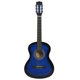 Kék 3/4-es klasszikus gitár és tok kezdőknek 36" Kék 3/4-es klasszikus gitár és tok kezdőknek 36"