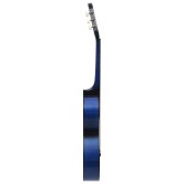 Kék 3/4-es klasszikus gitár és tok kezdőknek 36" Kék 3/4-es klasszikus gitár és tok kezdőknek 36"