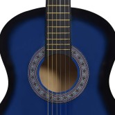 Kék 3/4-es klasszikus gitár és tok kezdőknek 36" Kék 3/4-es klasszikus gitár és tok kezdőknek 36"