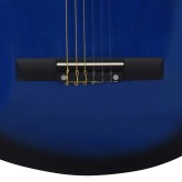 Kék 3/4-es klasszikus gitár és tok kezdőknek 36" Kék 3/4-es klasszikus gitár és tok kezdőknek 36"
