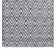 Fekete-fehér pp kültéri szőnyeg 190 x 290 cm