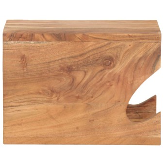 Falra szerelhető tömör akácfa kerékpártartó 35 x 25 x 25 cm
