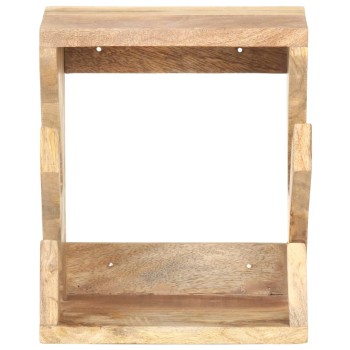 Falra szerelhető tömör mangófa gördeszkatartó 25 x 20 x 30 cm