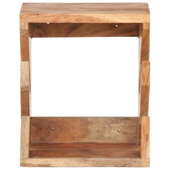 Falra szerelhető tömör akácfa gördeszkatartó 25 x 20 x 30 cm