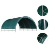 Zöld pvc állattartó sátor 3,7 x 3,7 m