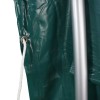 Zöld pvc állattartó sátor 3,7 x 3,7 m