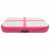 Rózsaszín pvc felfújható tornamatrac pumpával 60 x 100 x 20 cm
