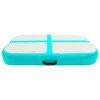 Zöld pvc felfújható tornamatrac pumpával 60 x 100 x 20 cm