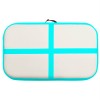 Zöld pvc felfújható tornamatrac pumpával 60 x 100 x 20 cm