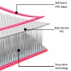 Rózsaszín pvc felfújható tornamatrac pumpával 500 x 100 x 15 cm