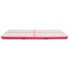 Rózsaszín pvc felfújható tornamatrac pumpával 500 x 100 x 15 cm