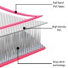 Rózsaszín pvc felfújható tornamatrac pumpával 600 x 100 x 15 cm