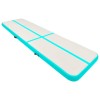 Zöld pvc felfújható tornamatrac pumpával 800 x 100 x 15 cm