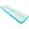 Zöld pvc felfújható tornamatrac pumpával 600 x 100 x 20 cm