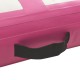 Rózsaszín pvc felfújható tornamatrac pumpával 200 x 200 x 10 cm