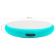 Zöld pvc felfújható tornamatrac pumpával 100 x 100 x 10 cm