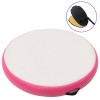Rózsaszín pvc felfújható tornamatrac pumpával 100 x 100 x 20 cm