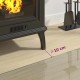 Félkör alakú kandalló-üveglap 1200x500 mm Félkör alakú kandalló-üveglap 1200x500 mm