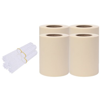 4 db krémszínű pvc kerti árnyékoló kerítés 35 x 0,19 m