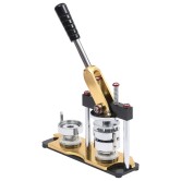 Kitűzőkészítő gép forgó lyukasztóval 500 db 37 mm-es kitűzővel Kitűzőkészítő gép forgó lyukasztóval 500 db 37 mm-es kitűzővel
