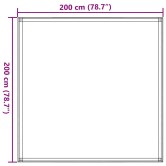 Antracitszürke sátorszőnyeg 200 x 200 cm Antracitszürke sátorszőnyeg 200 x 200 cm