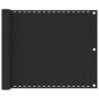 Antracitszürke hdpe erkélynapellenző 75 x 500 cm