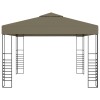 Tópszínű kerti pavilon 3 x 3 m 180 g/m²