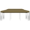 Tópszínű kerti pavilon 6 x 3 x 2,7 m 180 g/m²