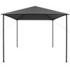 Antracitszürke szövet és acél pavilon 3 x 3 m 180 g/m²