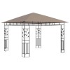 Tópszínű pavilon szúnyoghálóval 3 x 3 x 2,73 m 180 g/m²