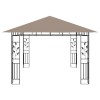 Tópszínű pavilon szúnyoghálóval 4 x 3 x 2,73 m 180 g/m²