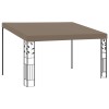 Tópszínű falra szerelhető pavilon 4 x 3 x 2,5 m