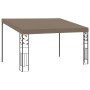Tópszínű falra szerelhető pavilon 4 x 3 x 2,5 m