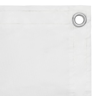 Fehér oxford-szövet erkélyparaván 75 x 400 cm