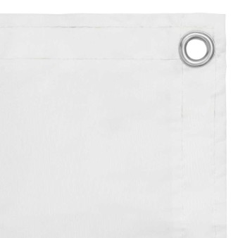 Fehér oxford-szövet erkélyparaván 90 x 400 cm