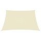 Krémszínű négyzet alakú oxford-szövet napvitorla 7 x 7 m