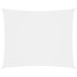 Fehér téglalap alakú oxford-szövet napvitorla 6 x 8 m